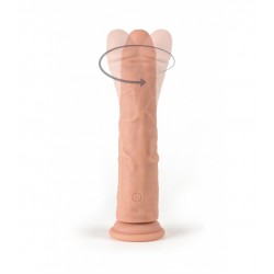 R8 Rotating & Vibrating Realistic Silicone Dildo with Suction Cup 21 cm - Flesh | Realistic Vibrators