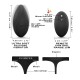 Discreet Panty Medium Heating Remote Controlled Vibrator - Black by Sexopolis