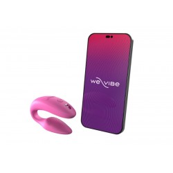 We-Vibe Sync 2 App Based Silicone Couples Vibrator - Pink | Remote Controlled Toys