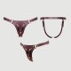 Leatherette Generous Double Ring Open Harness - Bronze by Sexopolis