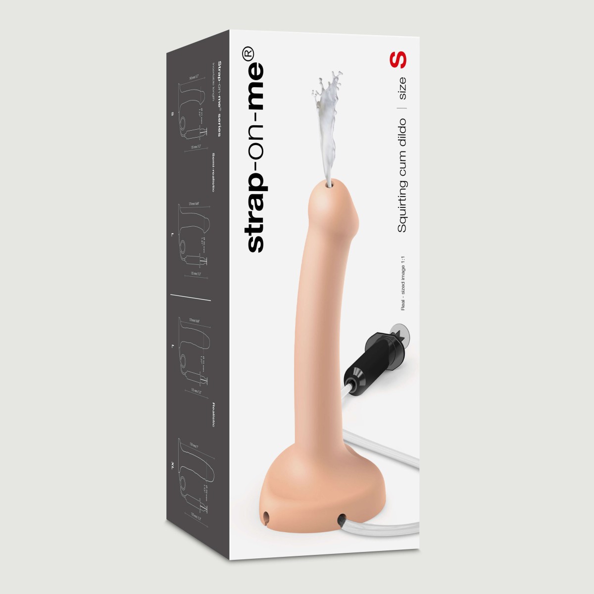 Ομοίωμα Σιλικόνης που Εκσπερματίζει Small Squirting Cum Semi Realistic Silicone Dildo - Φυσικό Χρώμα by Sexopolis