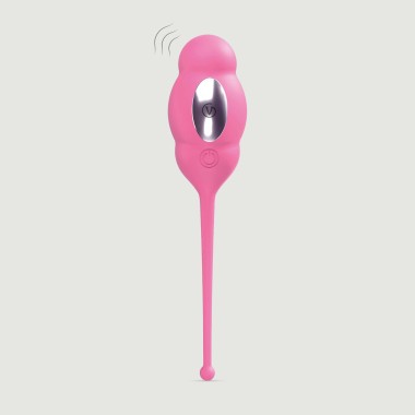 A3 Application Based Silicone Remote Controlled Egg Vibrator - Pink