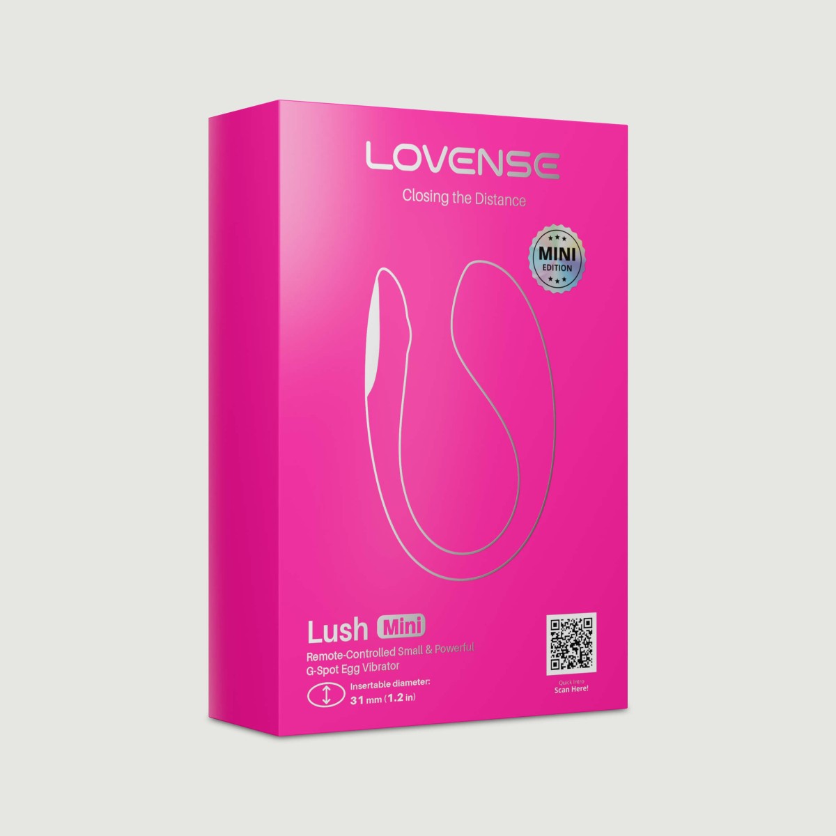 Ασύρματος Δονητής με Application Lovense - Lush 4 Mini Wearable Application Based G-Spot Bullet Vibrator by Sexopolis