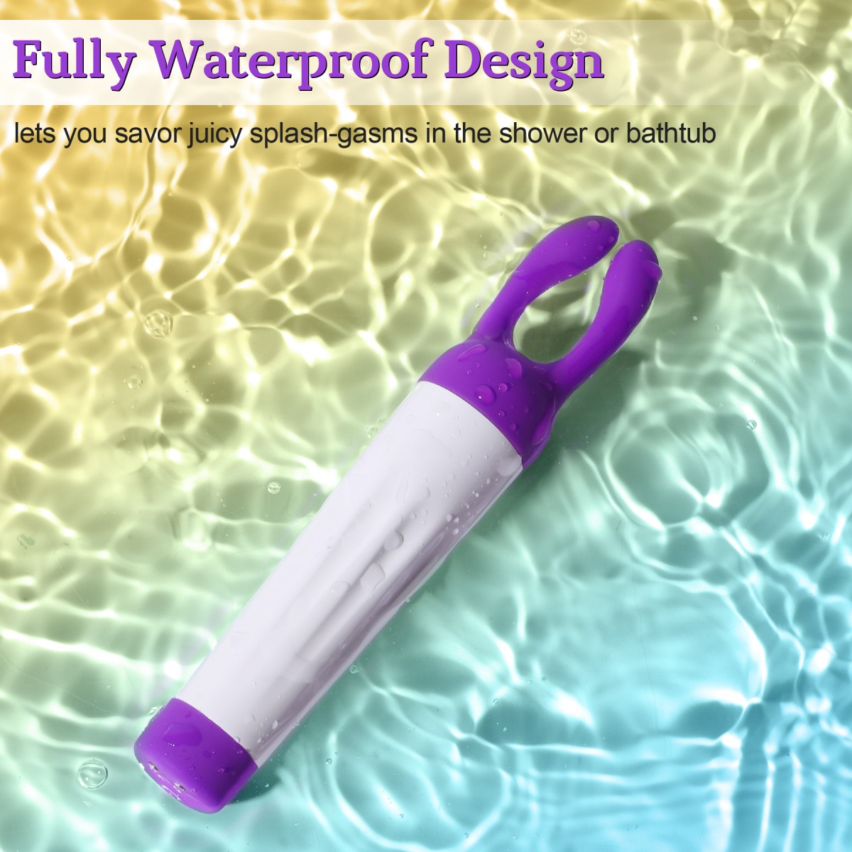 Exis Powerful Mini Vibrator with Interchangeable Silicone Tips - Purple by Sexopolis