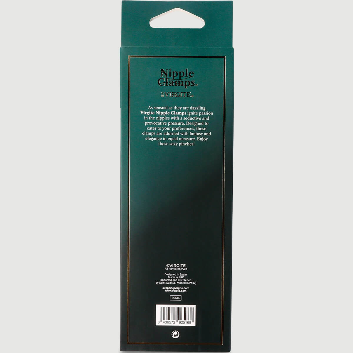 No. 30 Alligator Nipple Clamps With Chain - Black by Sexopolis