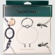 No. 35 Nipple Clamps With Open Mouth Gag & Chain - Silver by Sexopolis