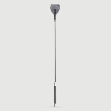 Δερμάτινο Crop Με Πλατύ Άκρο Leather Riding Crop With Broad Tip – Μαύρο