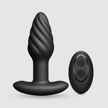 Dorcel Remote Controlled Vibrating & Rotating Spin Butt Plug - Black Dorcel Remote Controlled Vibrating & Rotating Spin Butt Plug - Black
