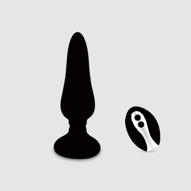 Ασύρματη Πρωκτική Σφήνα Σιλικόνης με Δόνηση Lio Remote Controlled Silicone Vibrating Butt Plug - Μαύρη