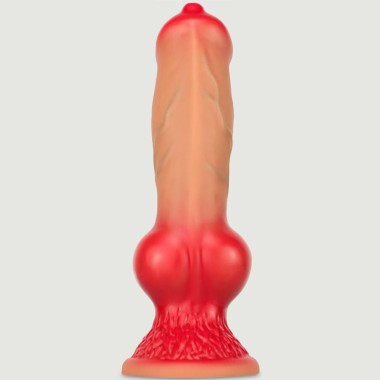 Dildo Σιλικόνης Σκύλος XL Silicone Dog Dildo Inuk 24 x 8,5 cm - Φυσικό Χρώμα