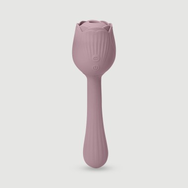 Sexopolis Wellness Rose Collection 2 in 1 Classic & Clitoral Suction Rose Stimulator - Purple
