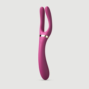 Infinite Joy Flexible Silicone Double Tip Vibrator - Purple