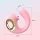G Tongue Silicone G-Spot Vibrator with Clitoral Stimulating Tongue - Green by Sexopolis