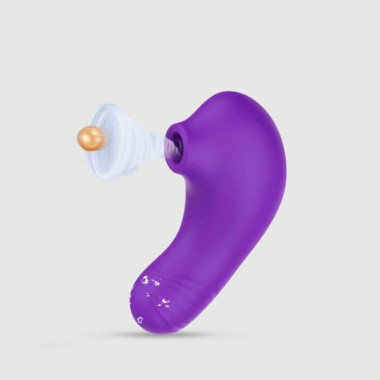 Siris Mini Clitoral Suction Stimulator with Vibrating Tip - Purple