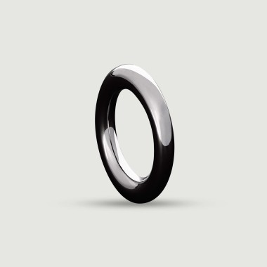 Κυκλικό Μεταλλικό Δαχτυλίδι Πέους Round Wire Metal Cock Ring 8x45mm - Ασημί