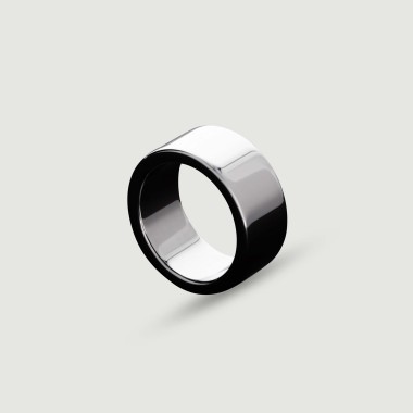 Πλακέ Μεταλλικό Δαχτυλίδι Heavy Gauge Metal Cock Ring 20x45mm - Ασημί