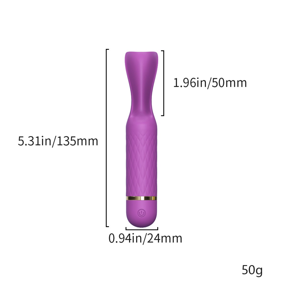 Daphne Mini Silicone 10 Function Vibrator - Purple by Sexopolis