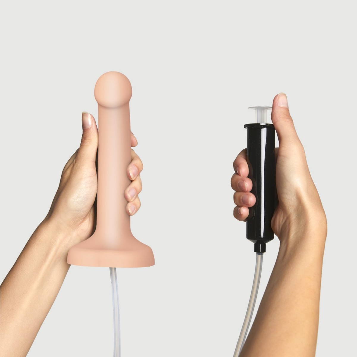 Ομοίωμα Σιλικόνης που Εκσπερματίζει Small Squirting Cum Semi Realistic Silicone Dildo - Φυσικό Χρώμα by Sexopolis