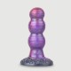 Dildo Με Διαβάθμιση & Βεντούζα Rhalerio Silicone Ribbed Dildo With Suction Cup 10 x 3,5 cm - Μωβ by Sexopolis