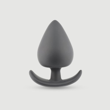 Anal Beginner's Anchor Large Silicone Butt Plug - Black