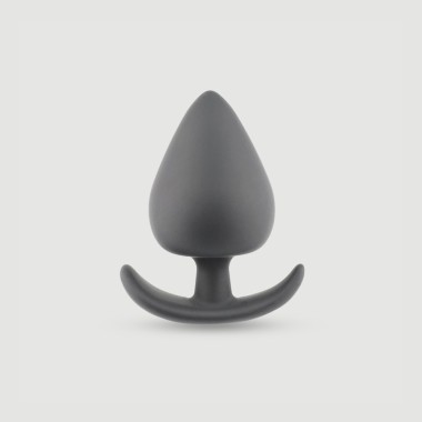 Anal Beginner's Anchor Medium Silicone Butt Plug - Black