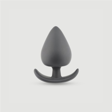 Anal Beginner's Anchor Small Silicone Butt Plug - Black