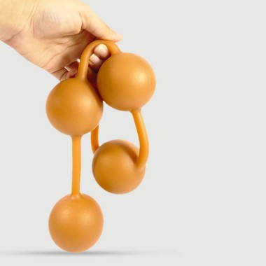 Huge Silicone Anal Beads 50 x 5,5 cm - Orange