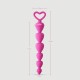 Anal Intruder Big Heart Shaped Silicone Anal Beads - Purple by Sexopolis