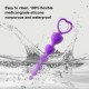 Anal Intruder Heart Shaped Silicone Anal Beads - Purple by Sexopolis