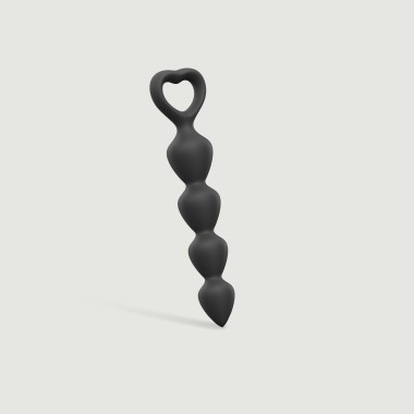 Bing Bang Large Silicone Anal Beads - Black
