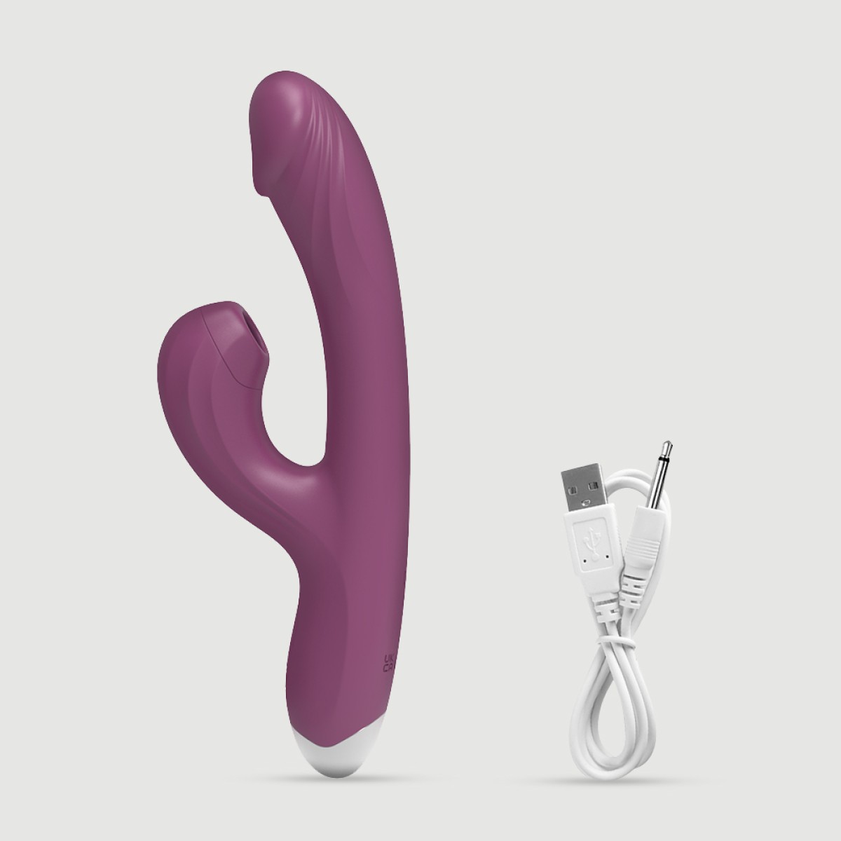 Θερμαινόμενος Rabbit Δονητής Σιλικόνης με Κλειτοριδική Αναρρόφηση Sexopolis Freya Heating Silicone Rabbit Vibrator with Clitoral Suction - Μωβ by Sexopolis