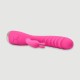 Lumus Curved Rabbit Silicone Vibrator - Pink by Sexopolis Lumus Curved Rabbit Silicone Vibrator - Pink by Sexopolis