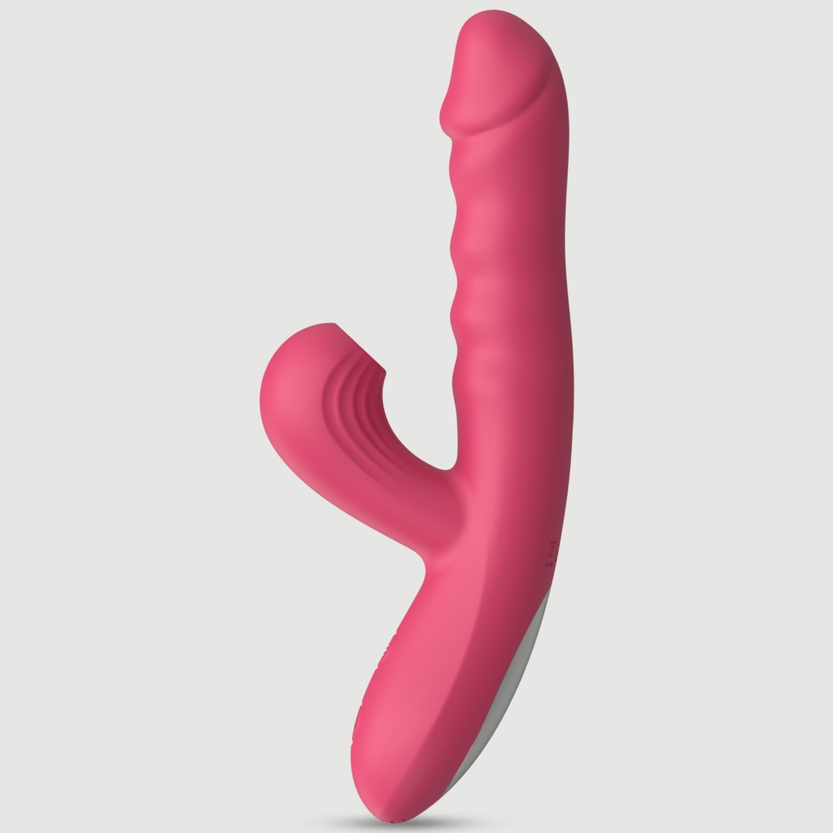 Παλινδρομικός Rabbit Δονητής Σιλικόνης με Κλειτοριδική Αναρρόφηση Aylin Silicone Rabbit Thrusting Vibrator with Clitoral Suction - Ροζ by Sexopolis