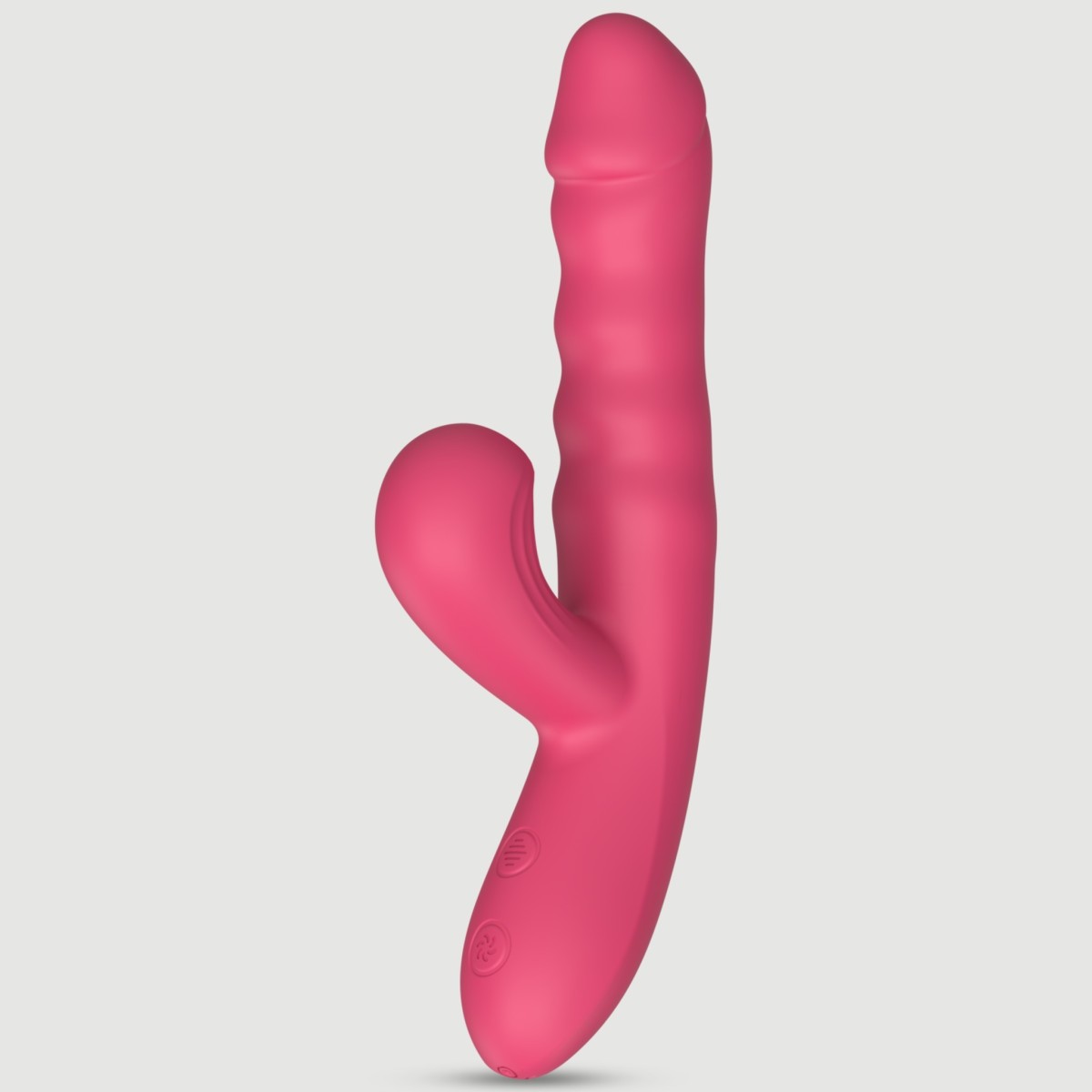 Παλινδρομικός Rabbit Δονητής Σιλικόνης με Κλειτοριδική Αναρρόφηση Aylin Silicone Rabbit Thrusting Vibrator with Clitoral Suction - Ροζ by Sexopolis