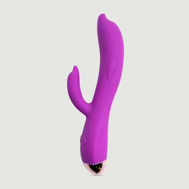 My Dolphin Premium Silicone Rabbit Powerful Vibrator - Purple