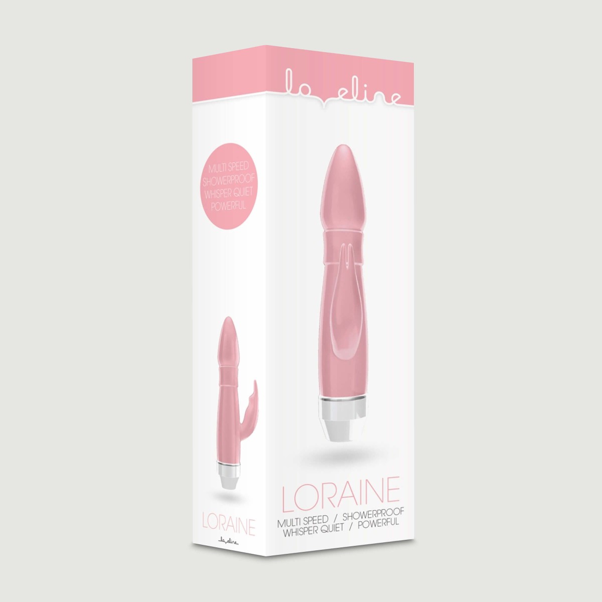Loraine Soft Rabbit Vibrator - Pink by Sexopolis Loraine Soft Rabbit Vibrator - Pink by Sexopolis
