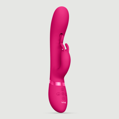Tama Wave G-Spot Stimulating Silicone Rabbit Vibrator - Pink