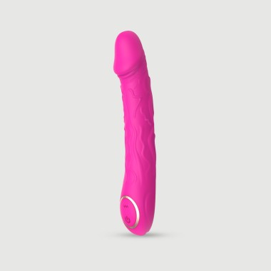 Ρεαλιστικός Δονητής Σιλικόνης Vibe Collection Veiny Baby Realistic Silicone Rechargeable Vibrator - Ροζ