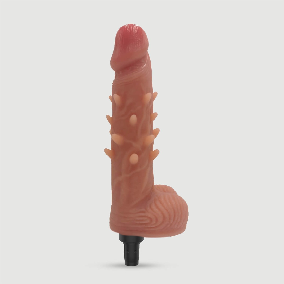 Dotted 18,5 Realistic Silicone Vibrator For Sexopolis Sec Machines - Φυσικό Χρώμα by Sexopolis