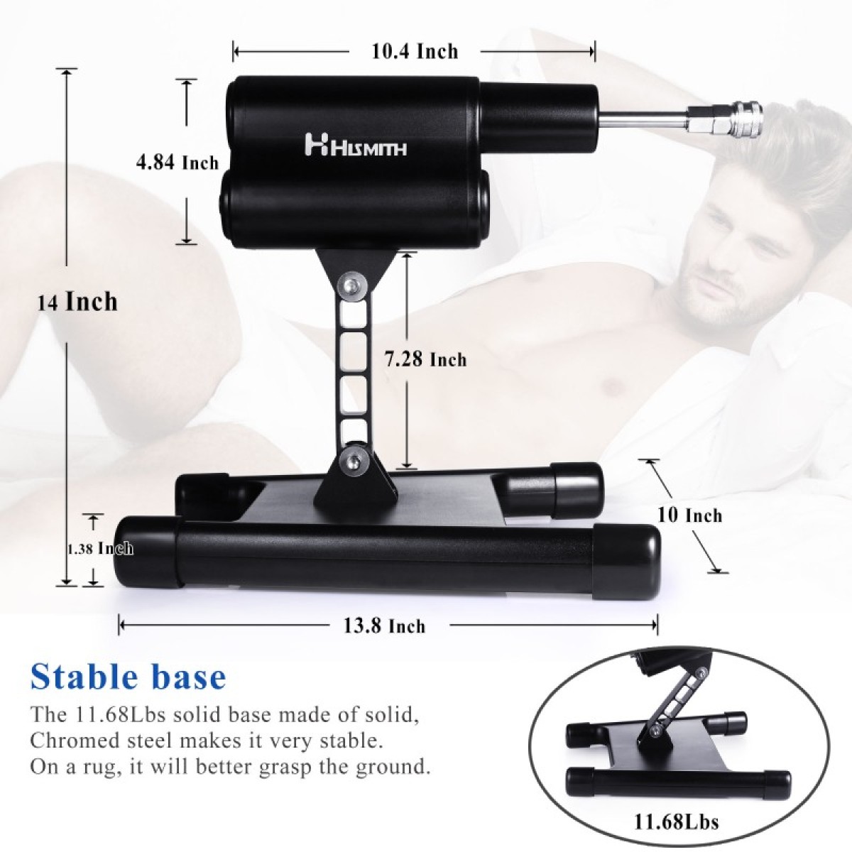 Ασύρματο & App Based Sex Machine Hismith Cannon Series with Remote Controller & Ρεαλιστικό Ομοίωμα Σιλικόνης by Sexopolis