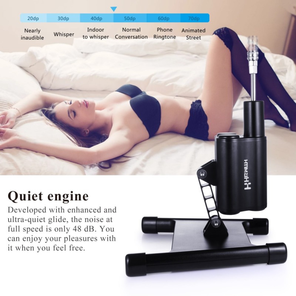 Ασύρματο & App Based Sex Machine Hismith Cannon Series with Remote Controller & Ρεαλιστικό Ομοίωμα Σιλικόνης by Sexopolis