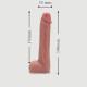 18 cm Realistic Silicone Dildo For Sexopolis Sex Machines - Flesh by Sexopolis