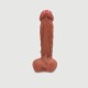 18 cm Realistic Silicone Dildo For Sexopolis Sex Machines - Brown by Sexopolis
