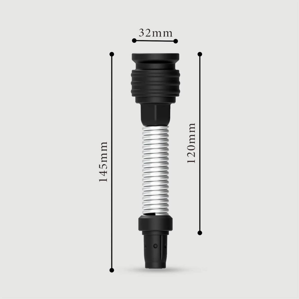 Spring Joint Small Extension Rod For Sexopolis Sex Machines by Sexopolis