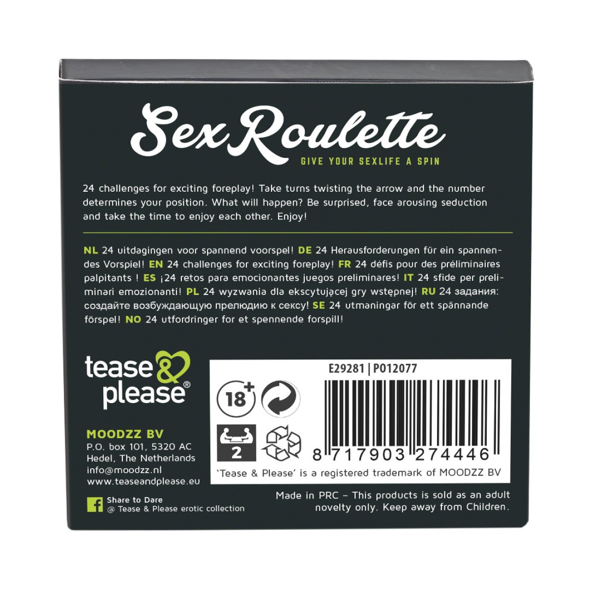 Sex Roulette Foreplay by Sexopolis Sex Roulette Foreplay by Sexopolis
