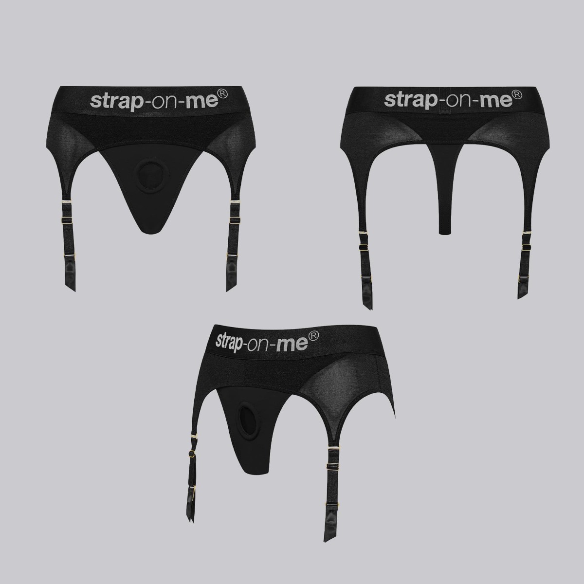 Rebel Lingerie Strap On - Black by Sexopolis