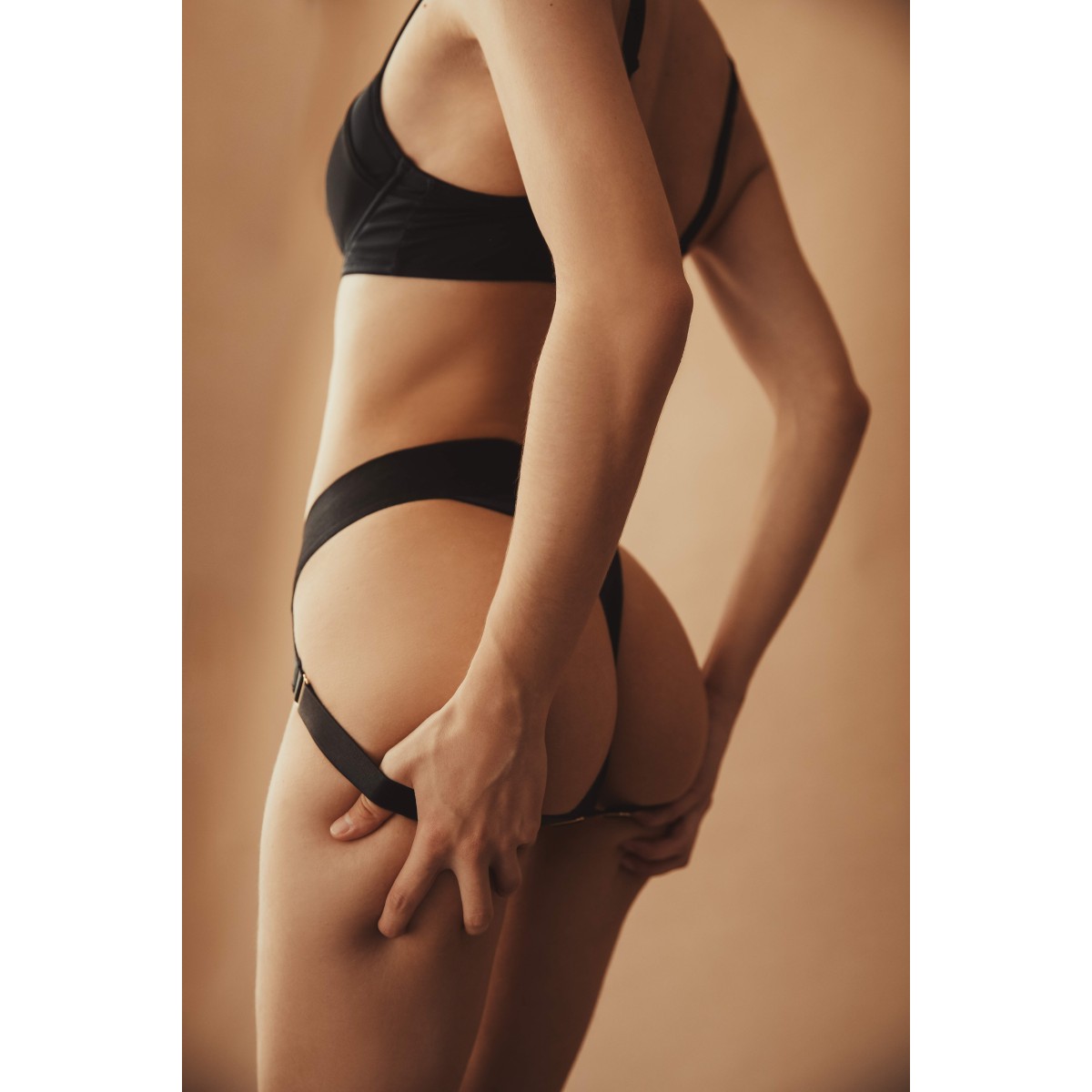 Heroine Premium Lingerie Strap On - Black by Sexopolis