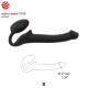 Bendable Small Semi Realistic Silicone Strapless Strap On - Black by Sexopolis