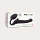 Bendable Small Semi Realistic Silicone Strapless Strap On - Black by Sexopolis