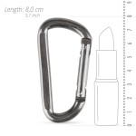 Carabiner Clip - Silver | Αλυσίδες & Κλειδαριές